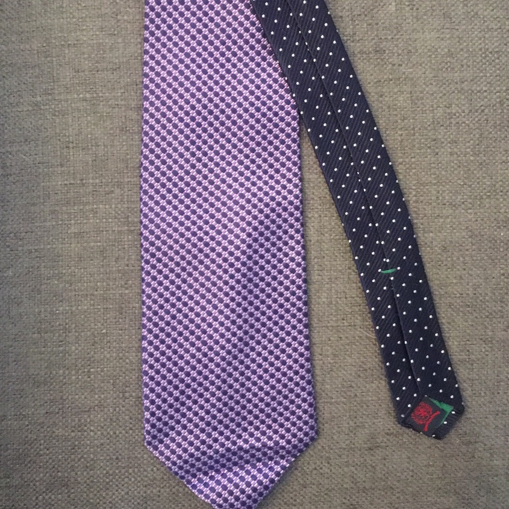 Tommy Hilfiger Men’s Silk Tie Purple